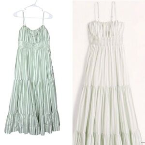 Abercrombie & Fitch Light Green Maxi Dress